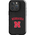 University of Nebraska Collegiate Text Black iPhone 16 Pro Impact Case